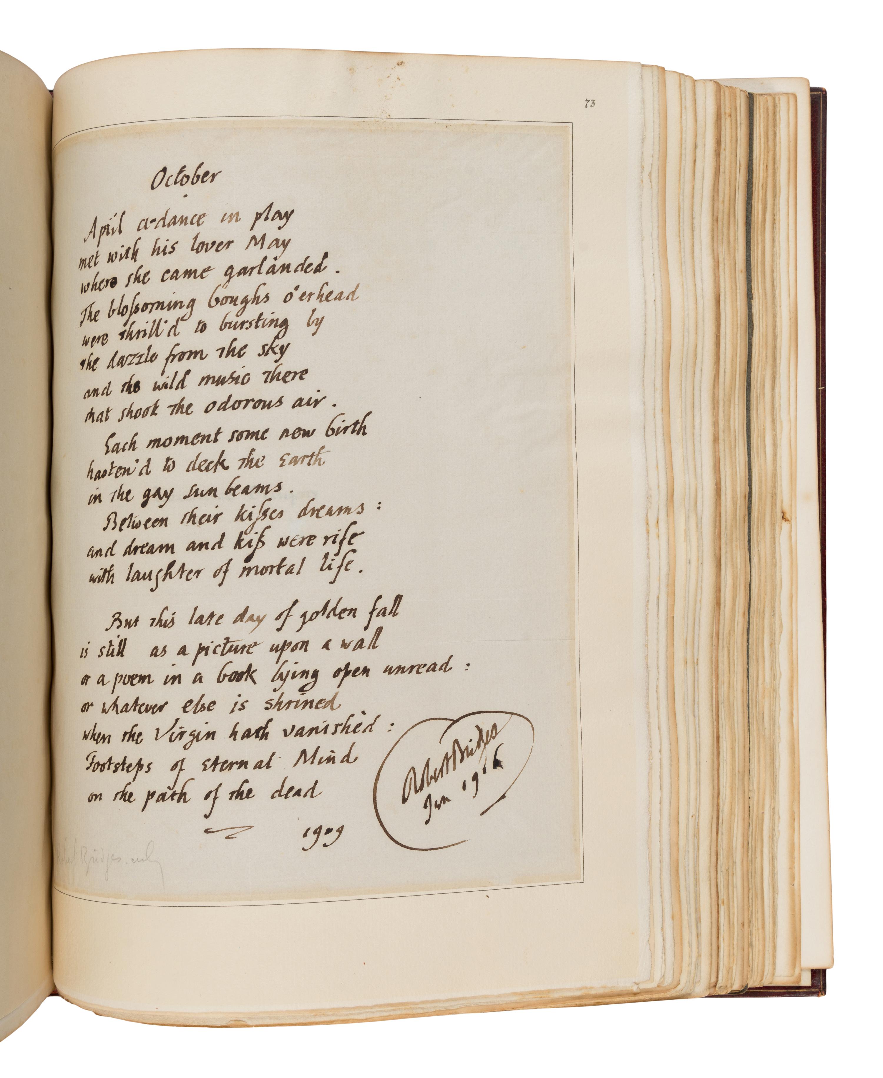 [The Red Cross]. An exceptional album of autographs, letters, and original artwork assembled to benefit the British Red Cross during WWI. [N.p.: N.p.], 1917.