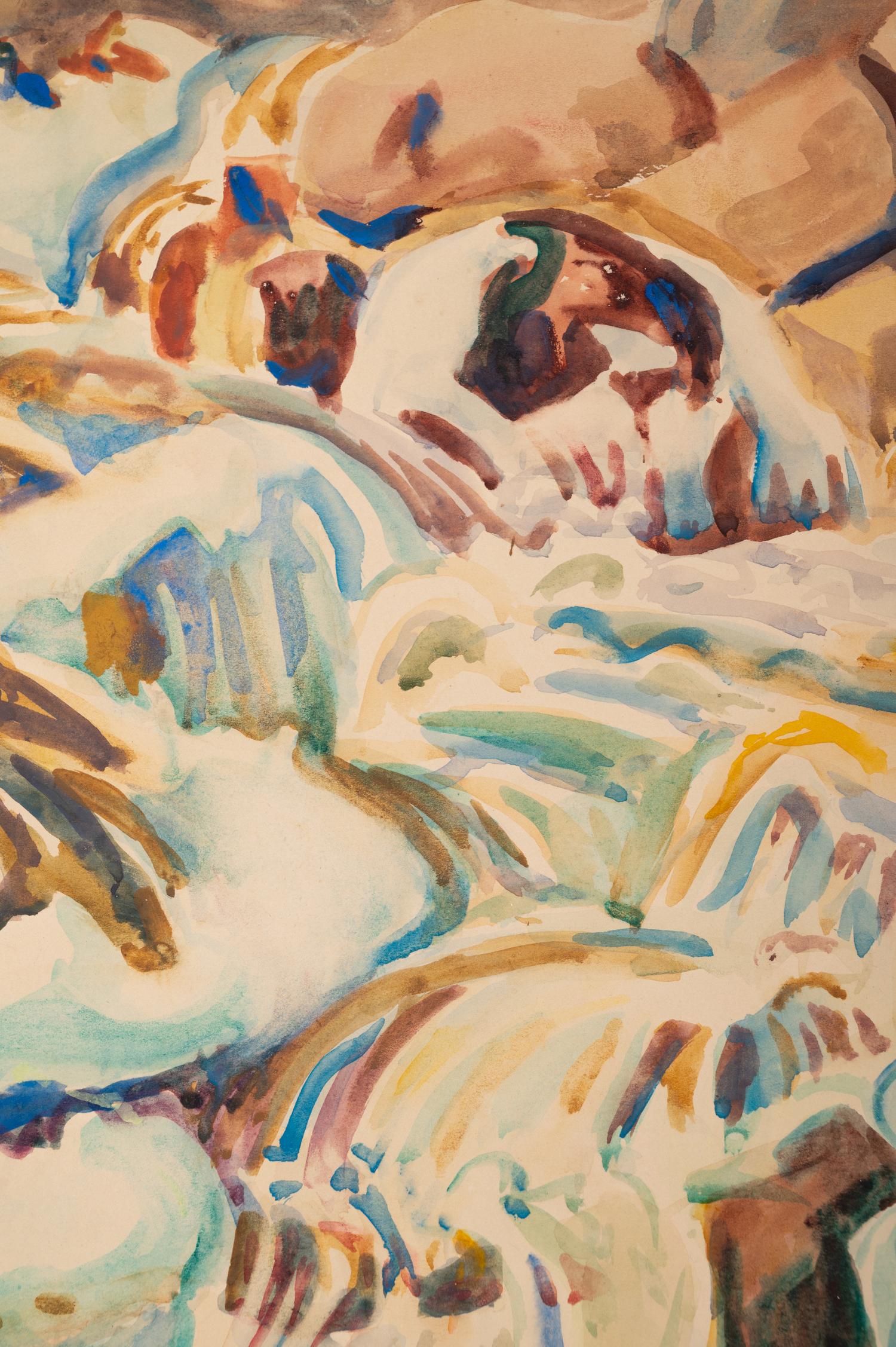 Snow, Rocks and Stream - Manitou