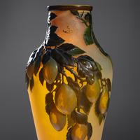 Plum Soufflé Vase, c. 1920
