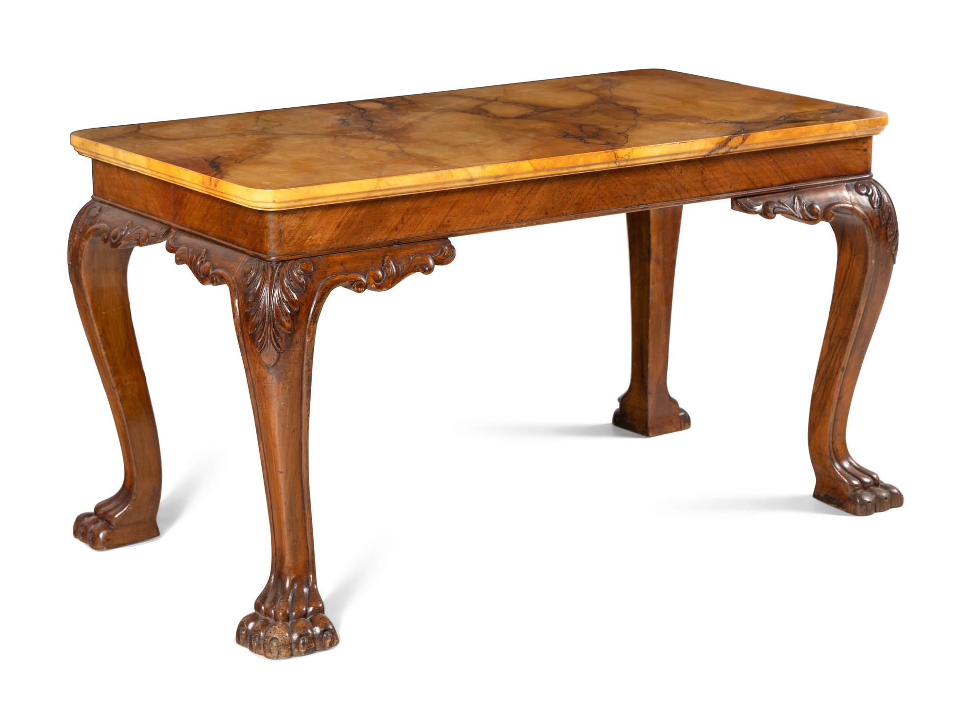 An English Mahogany Console Table