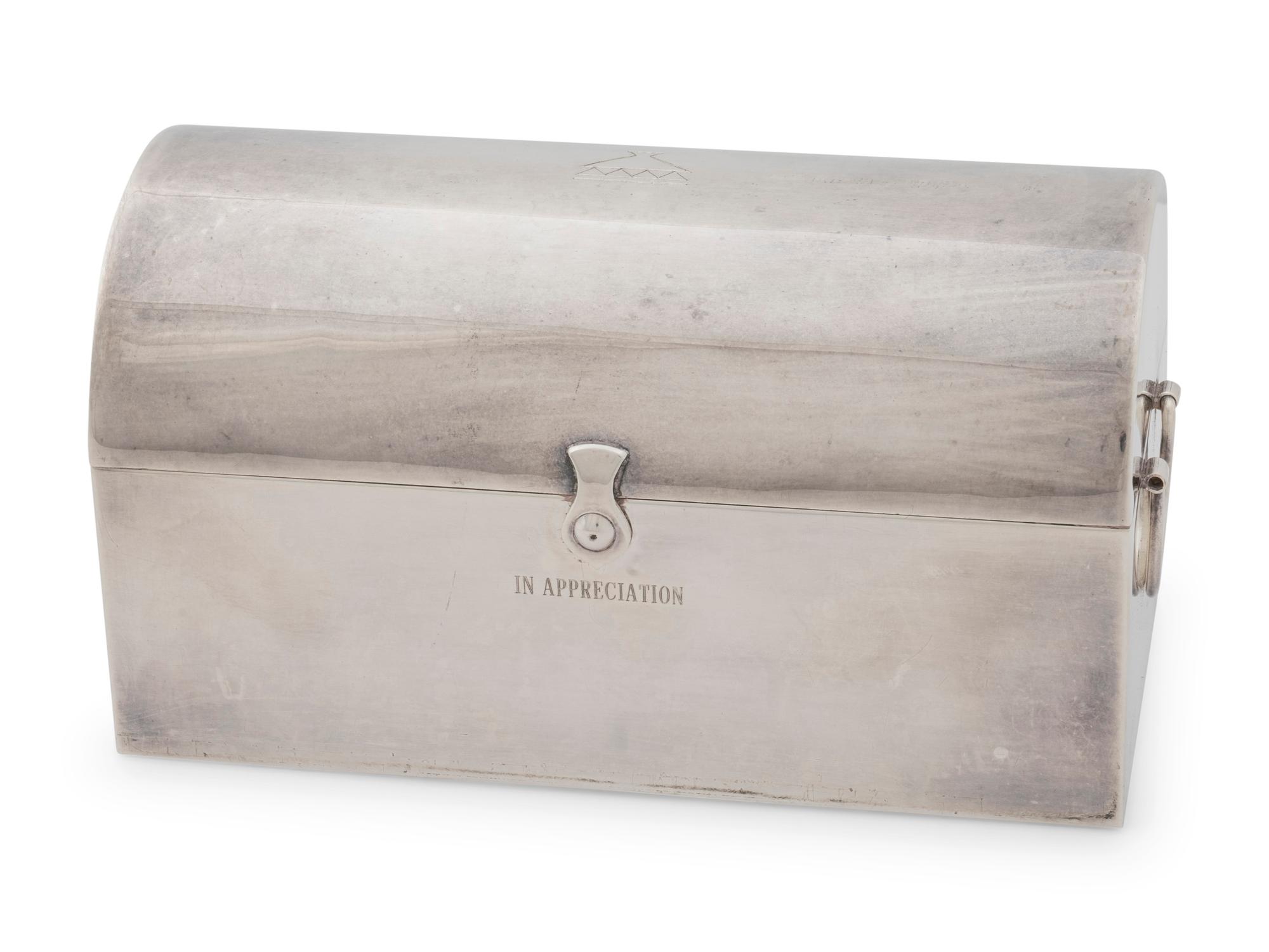 A Portuguese Silver Jewelry Box — 20th Century