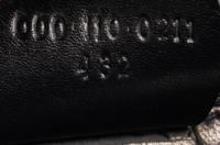 Gucci Black Patent Alligator Front Lock Handbag