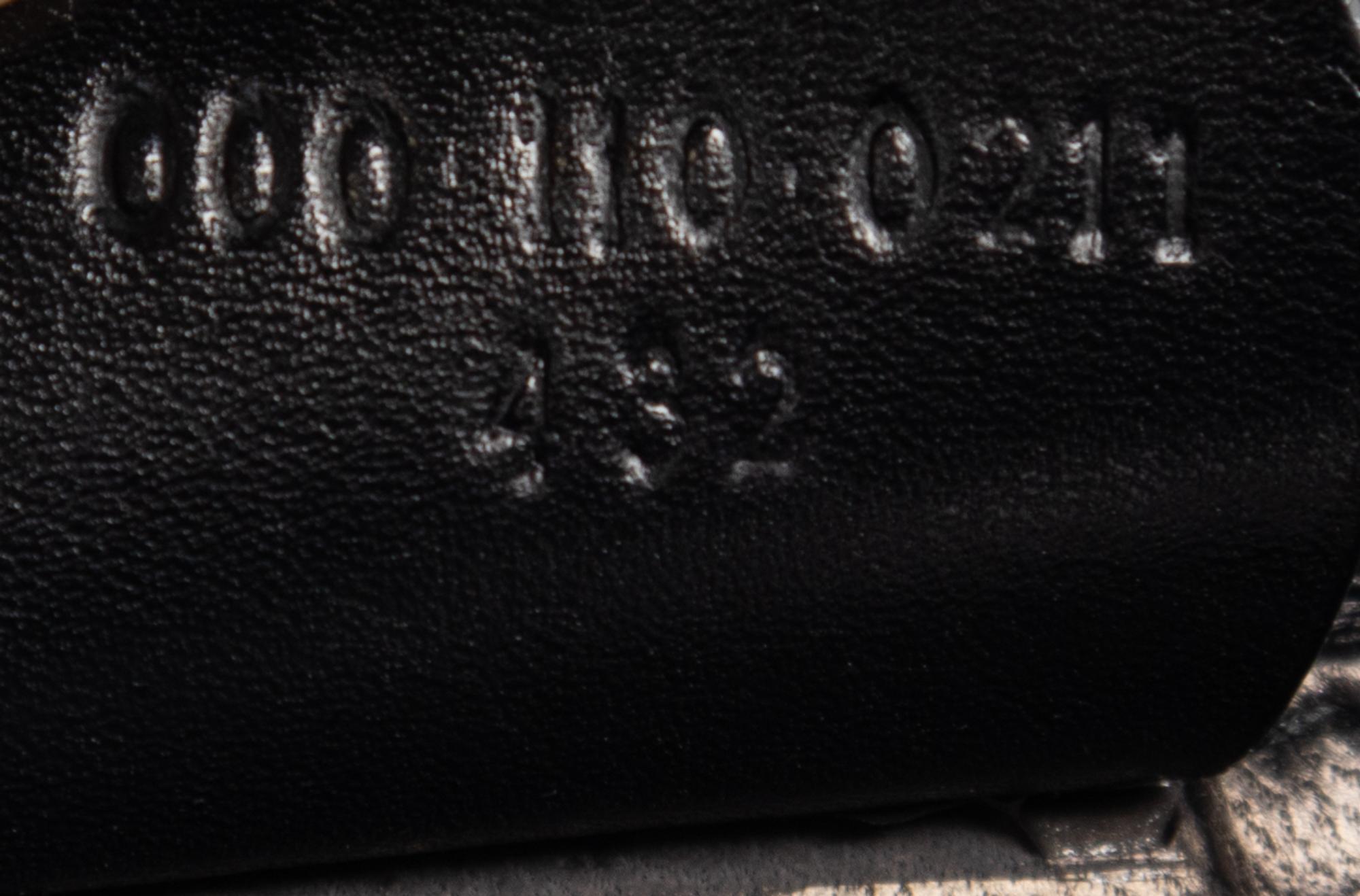Gucci Black Patent Alligator Front Lock Handbag