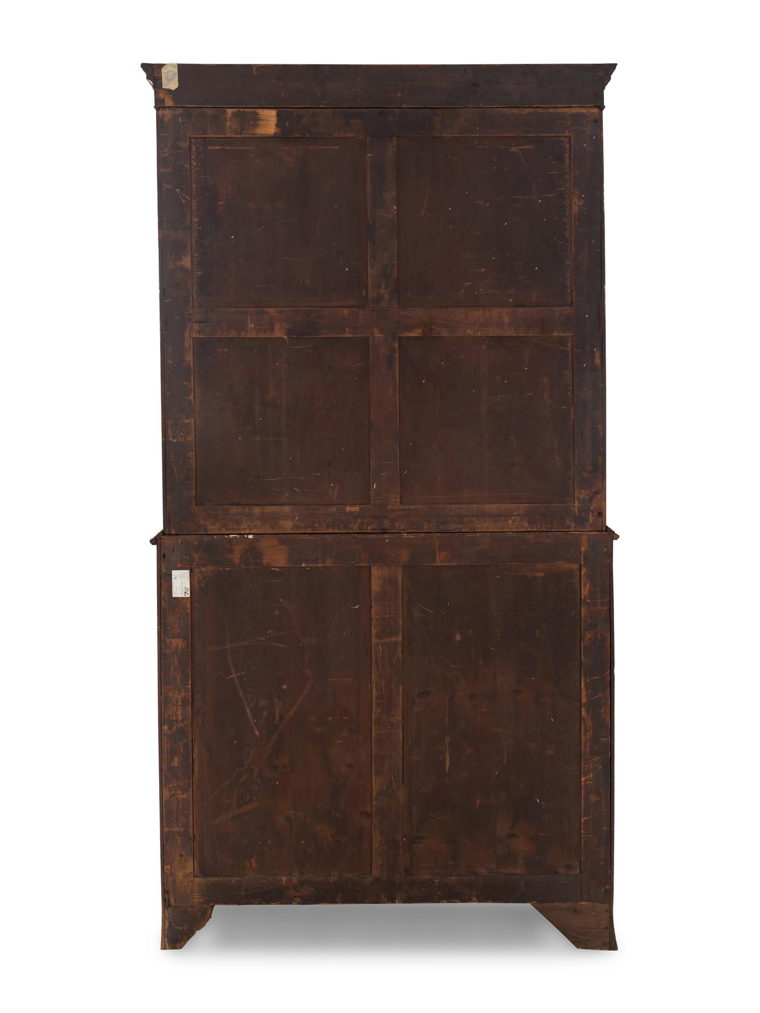 A George III Mahogany Bureau Bookcase