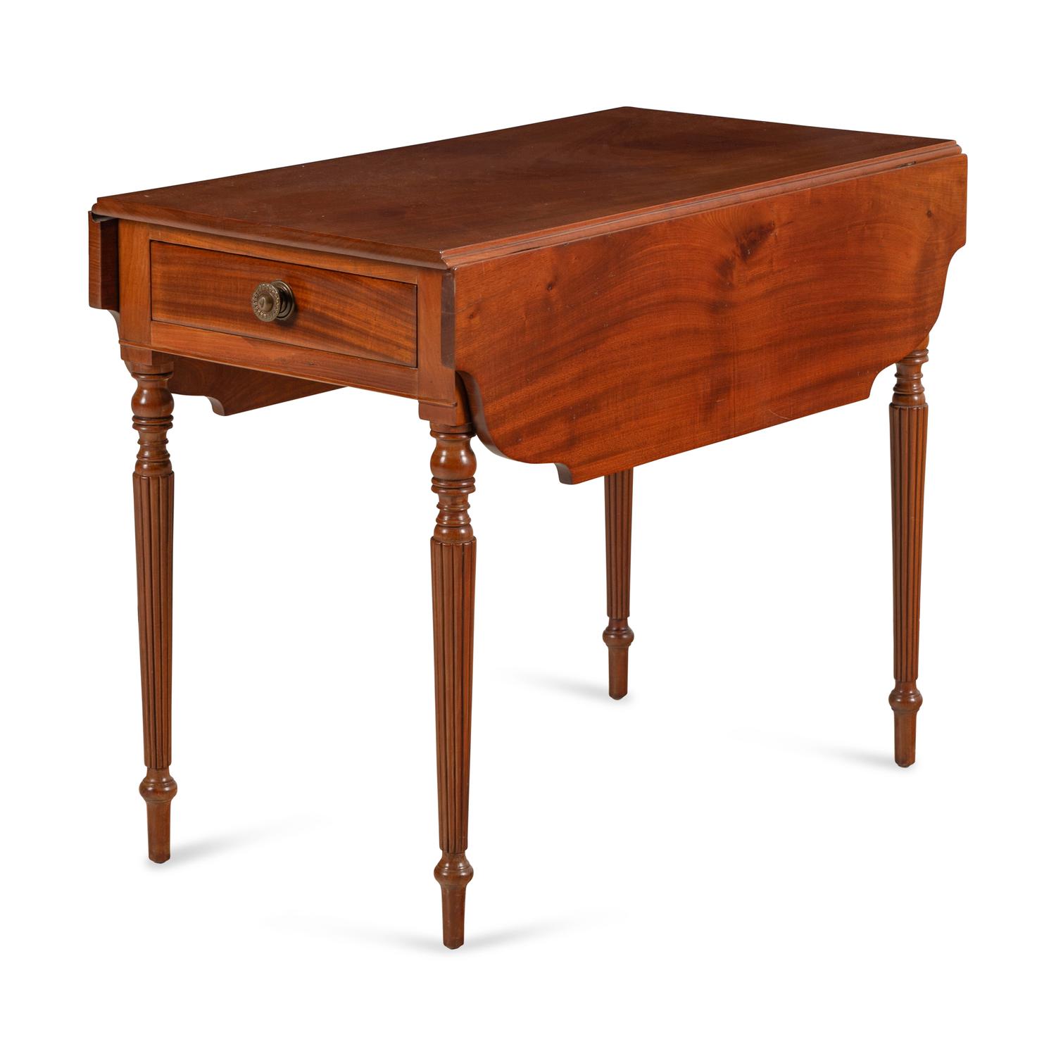 An American Walnut Drop-Leaf Table
