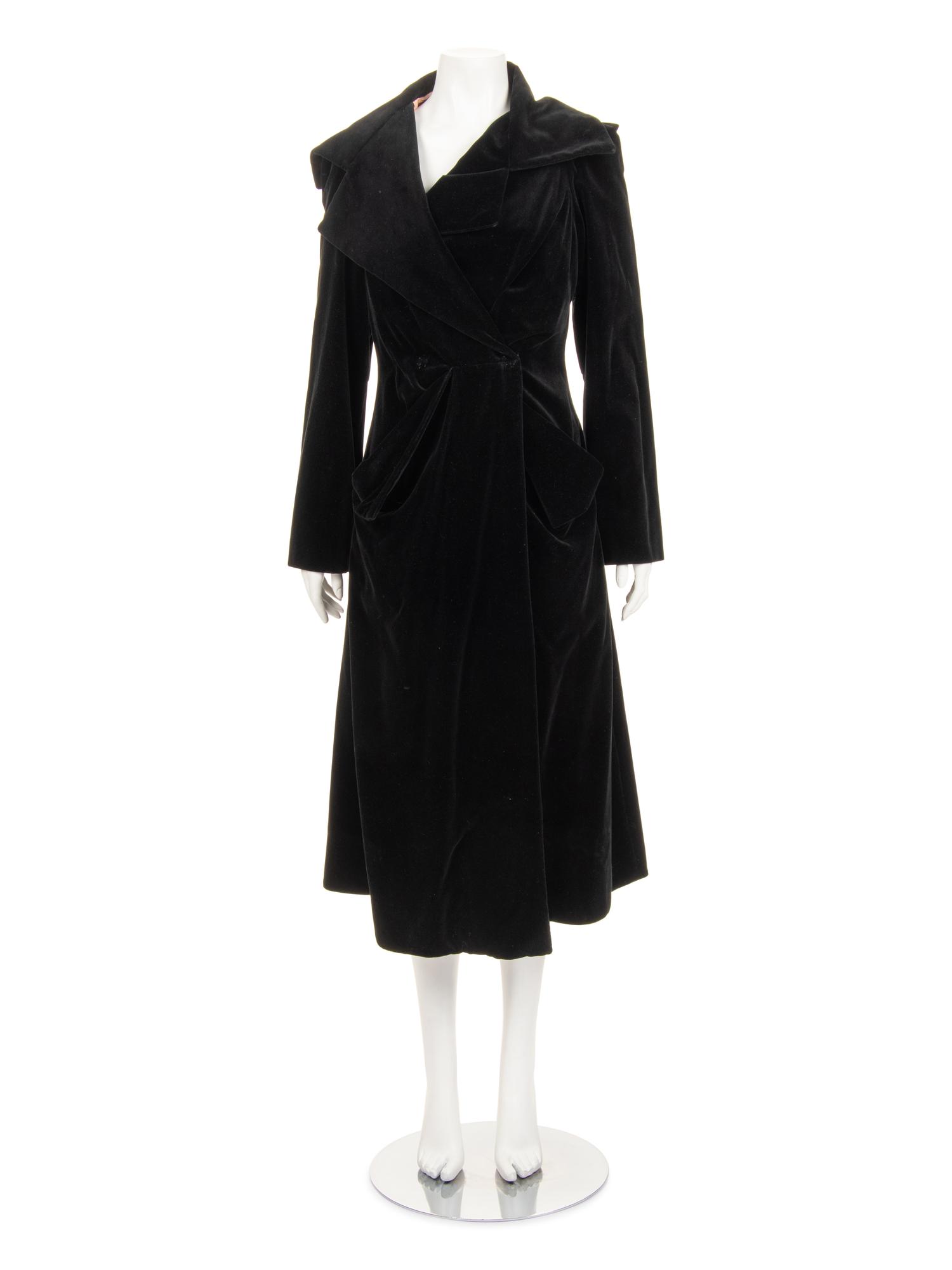 Vivienne Westwood Silk Velvet Coat, 1990-2000s
