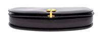 A Gucci Black Leather Vintage Clutch, 5" H x 9.5" W x 1.5" D.