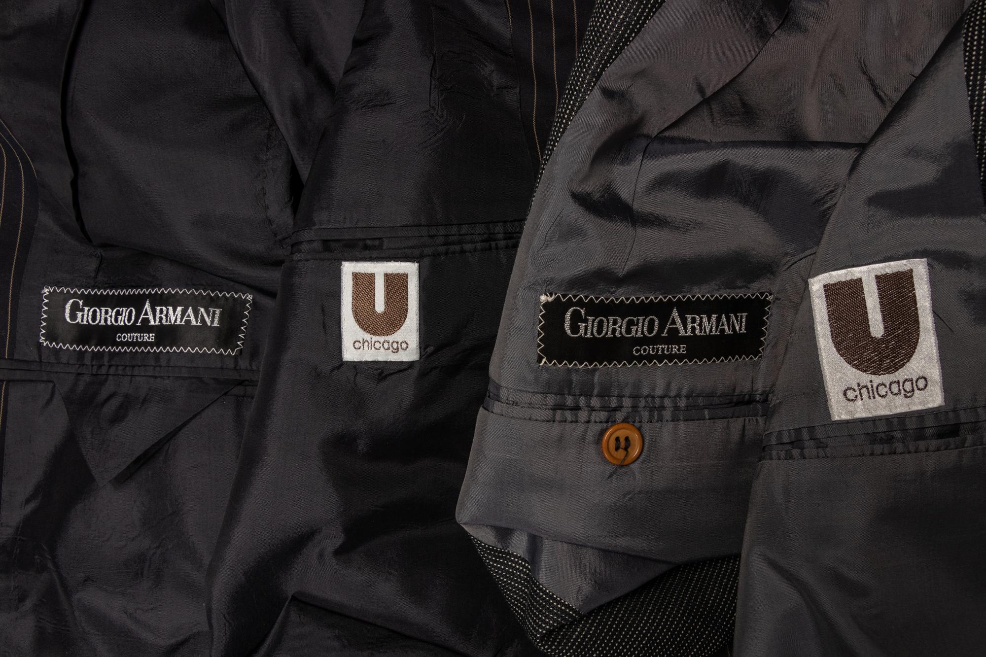 Two Men's Giorgio Armani Couture Jackets, 1970s