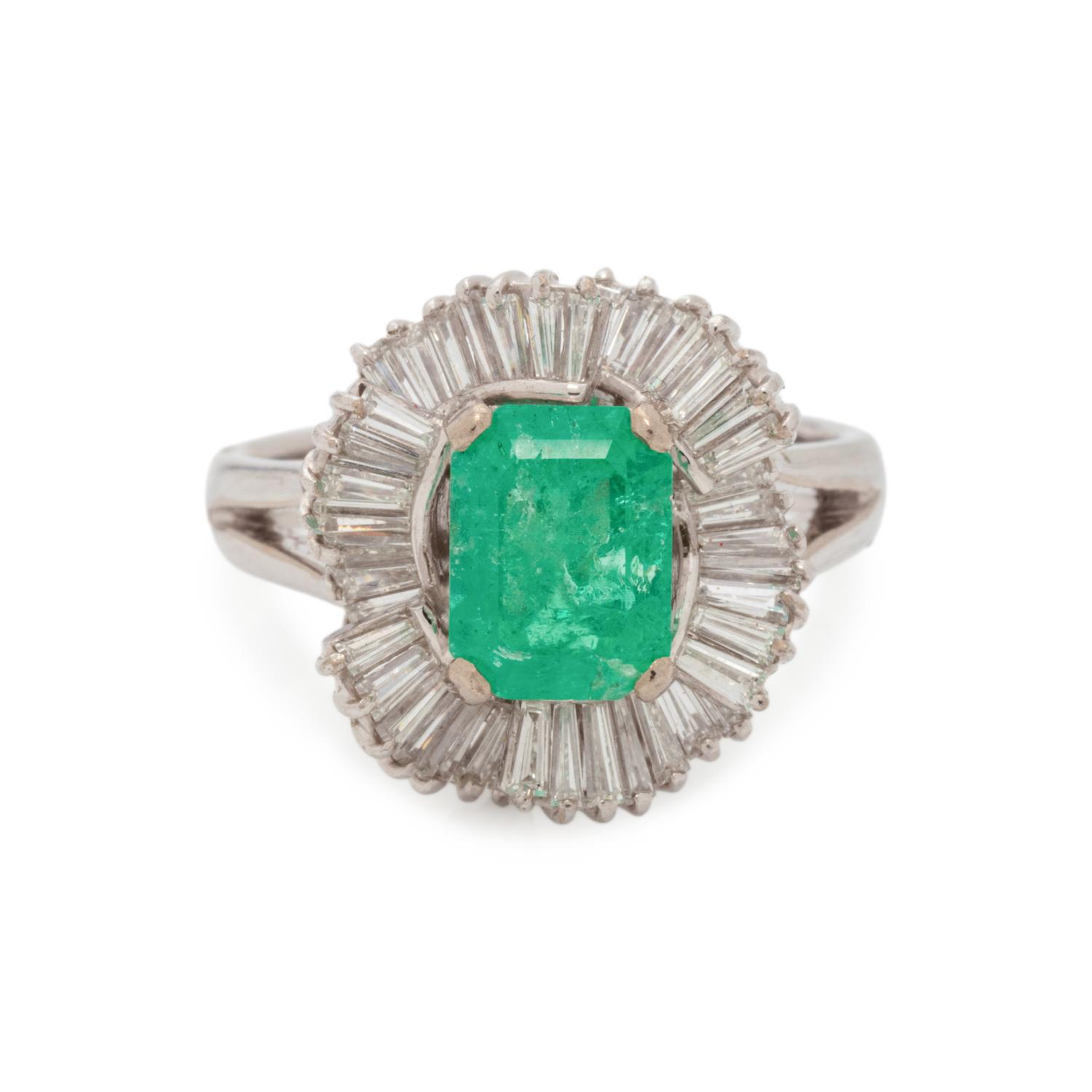 EMERALD AND DIAMOND RING