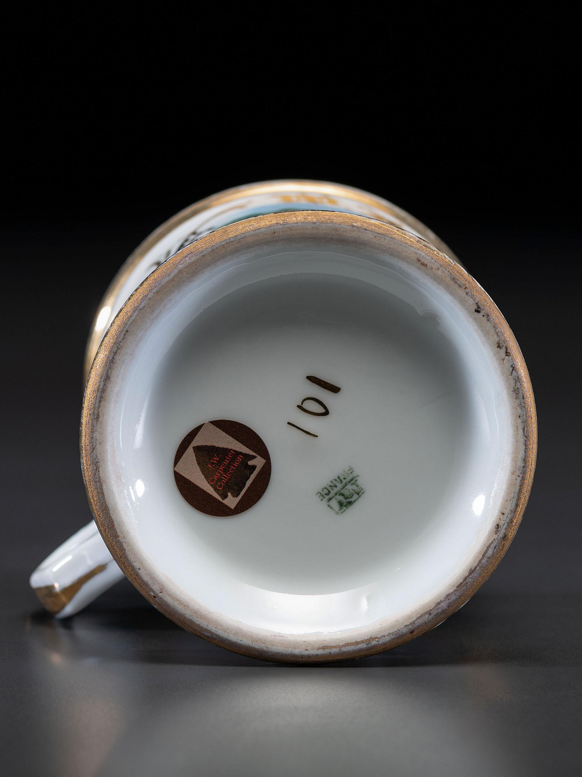 A Motorist's Porcelain Occupational Shaving Mug Belonging to Fred Straub