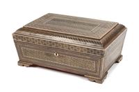 An Anglo-Indian Inlaid Box Width 20 inches. — 19TH CENTURY
