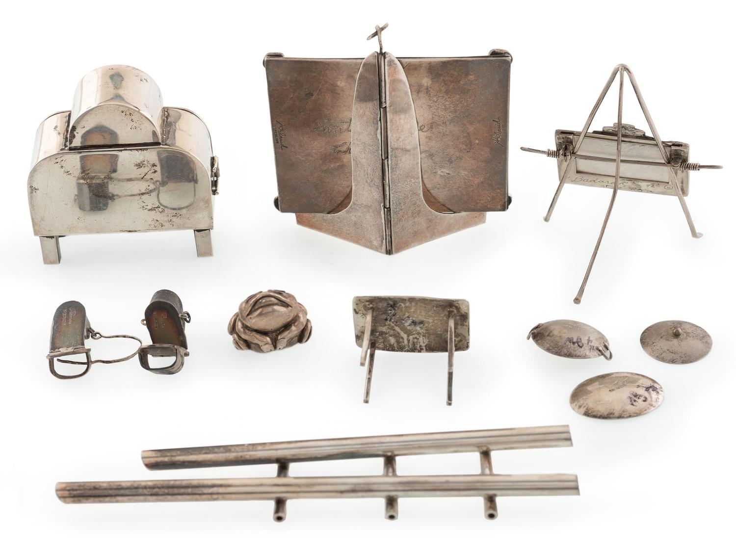 Group of Southwestern-style Silver Curios