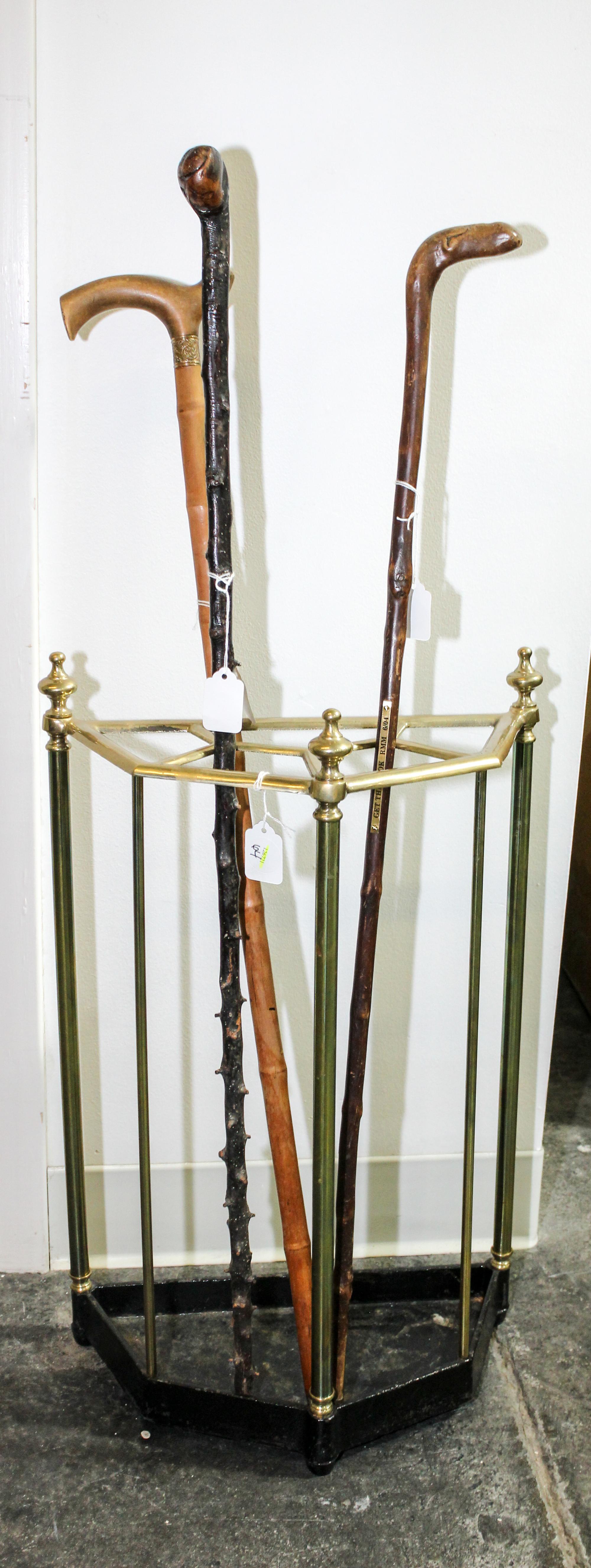 A Group of Three Canes Length of longest 36 inches.