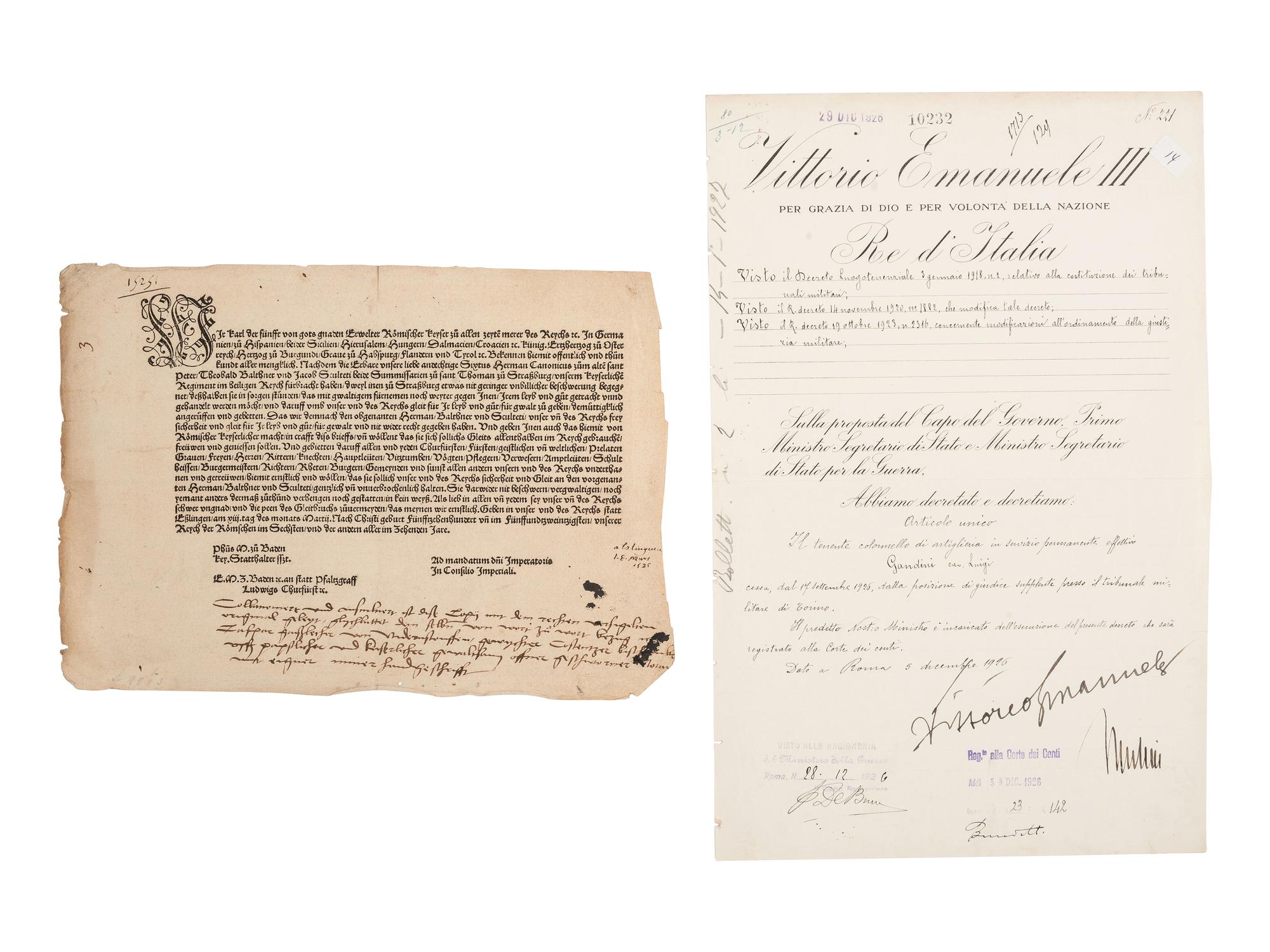 [AUTOGRAPHS]. Signatures of British and European royalty, including: