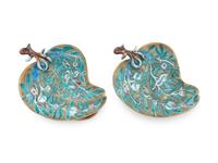 Nine Chinese and Japanese Cloisonné Enameled Articles