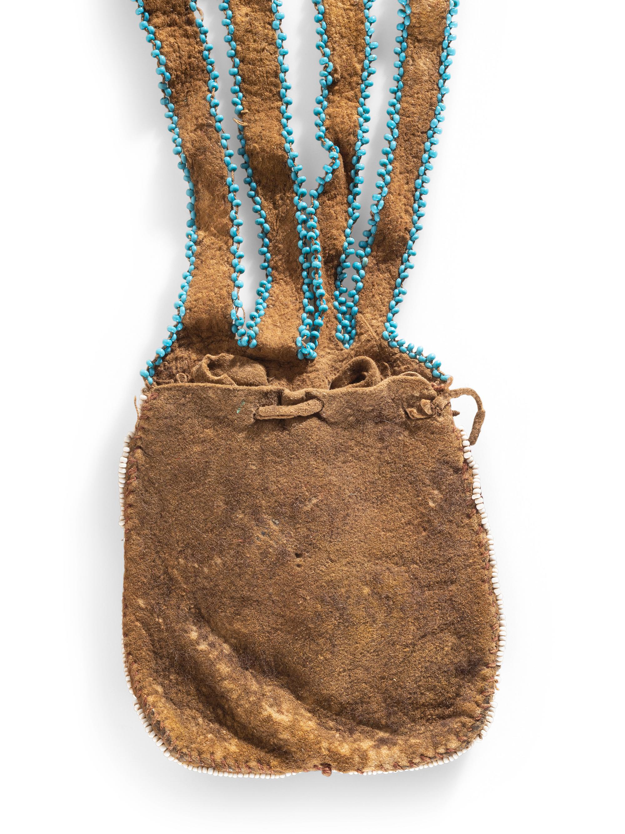Prairie Beaded Hide Puzzle Pouch