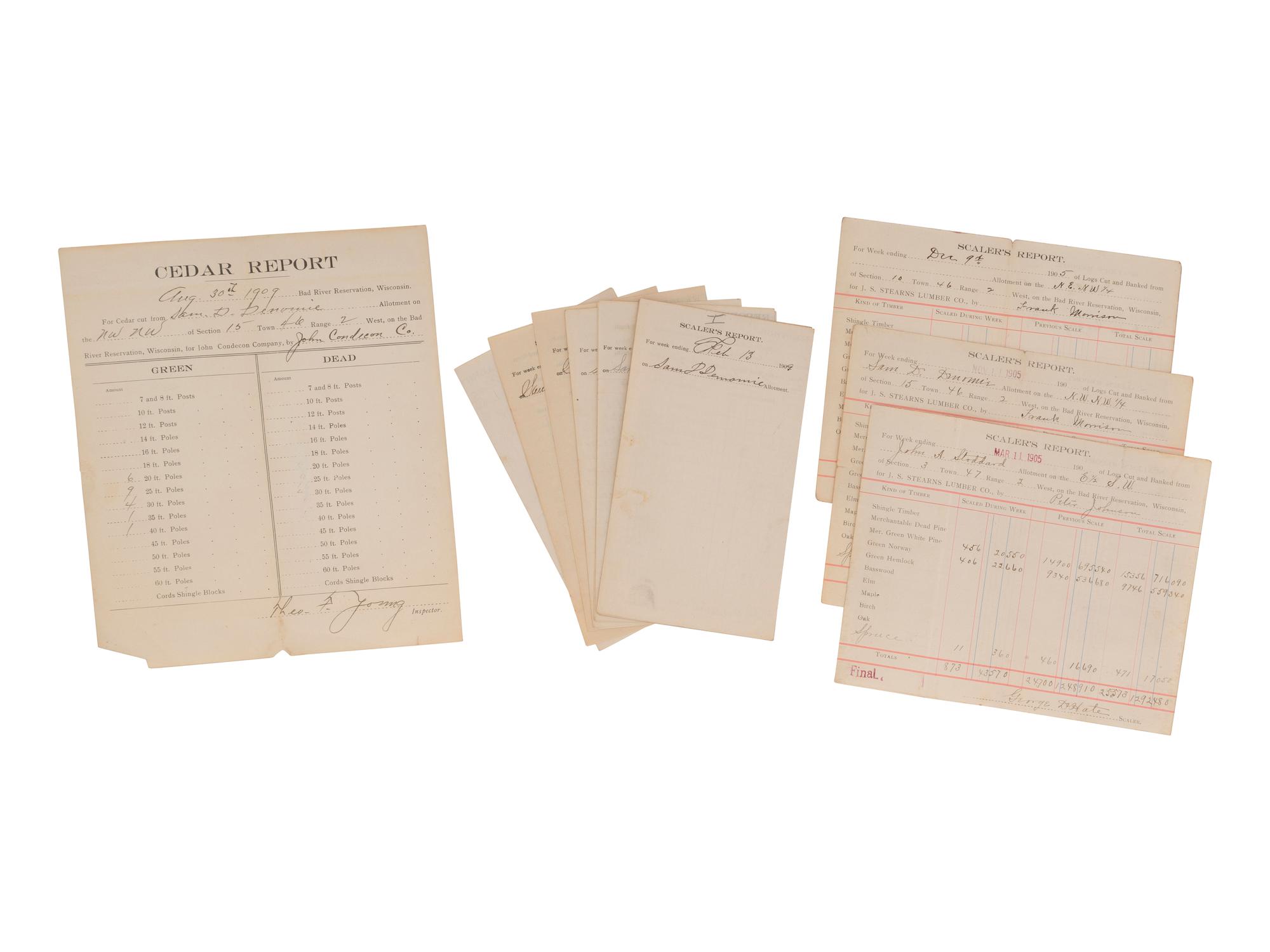 [NATIVE AMERICAN]. ARMSTRONG, Charles D. (1866-1931). Papers of Charles D. Armstrong of the Bad River Band of the Lake Superior Tribe of Chippewa Indians, including letters, documents, maps, and photographs.