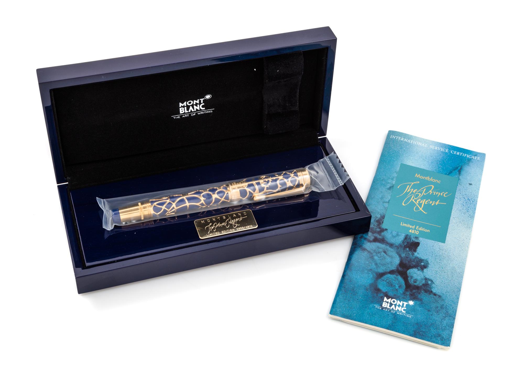 A Montblanc The Prince Regent Limited Edition Fountain Pen