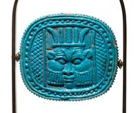 An Egyptian Faience Double-Sided Plaque