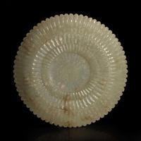 A Mughal-style carved jade chrysanthemum dish 痕都斯坦风格玉雕菊花盘 18th/19th century ???????