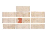 [CURRENCY]. More than 100 notes from the Owl Creek Bank of Mount Vernon, Ohio. Ca 1816-1818.