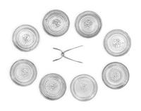 A Set of Eight Georg Jensen Silver Coasters