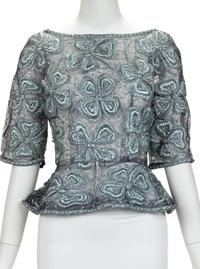 Unlabelled Givenchy Top Worn by Actress Carroll Baker, with Two Associated Photographs, 1962