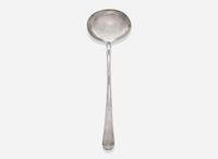 A rare silver punch ladle, Tobias Stoutenburg (1700-1759), New York, NY, circa 1740