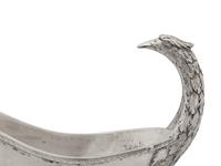 An Austro-Hungarian Silver Sauce Boat with Attached Undertray