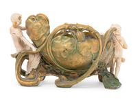 An Austrian Ceramic Figural Jardinière