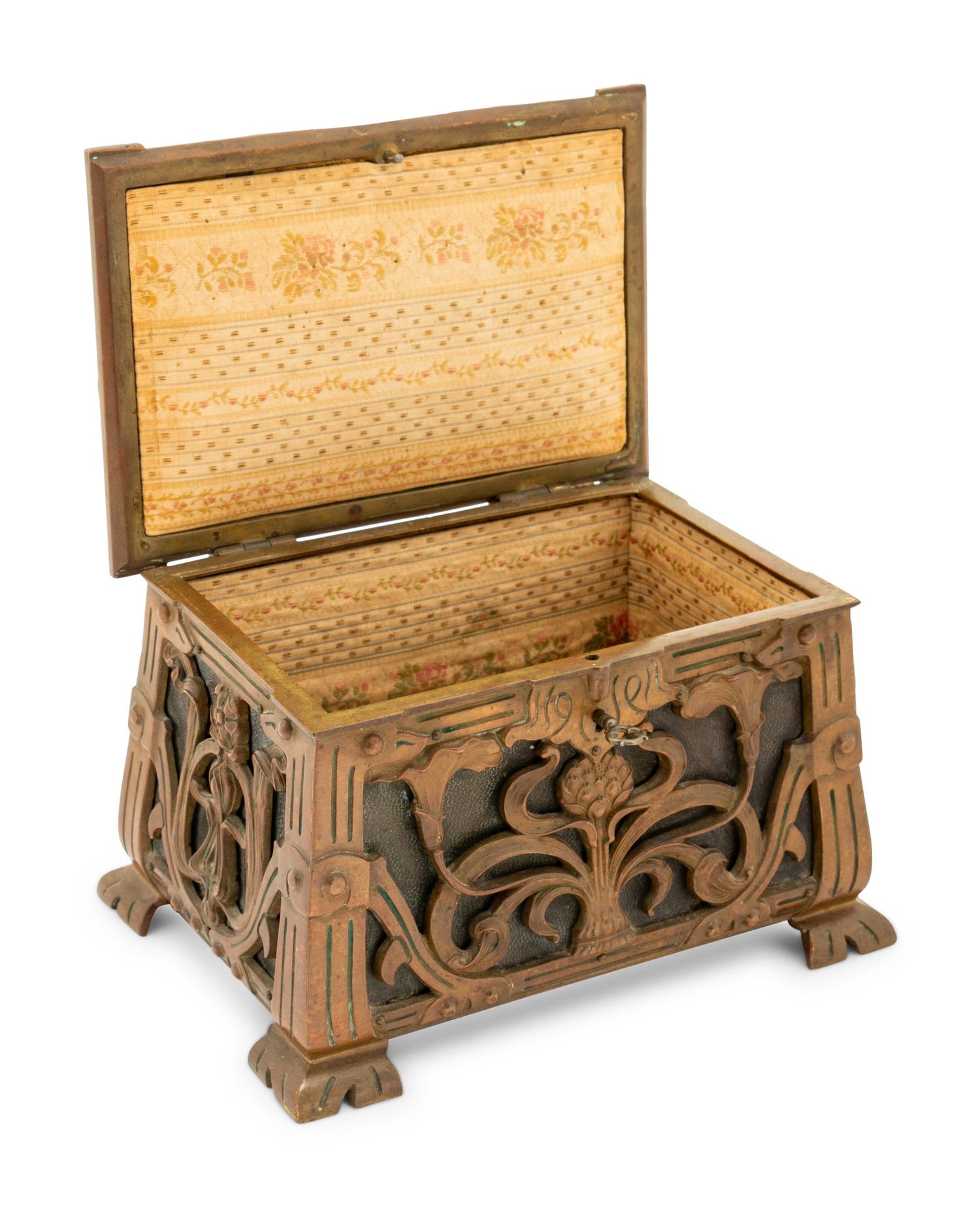 An Art Nouveau Jewelry Box