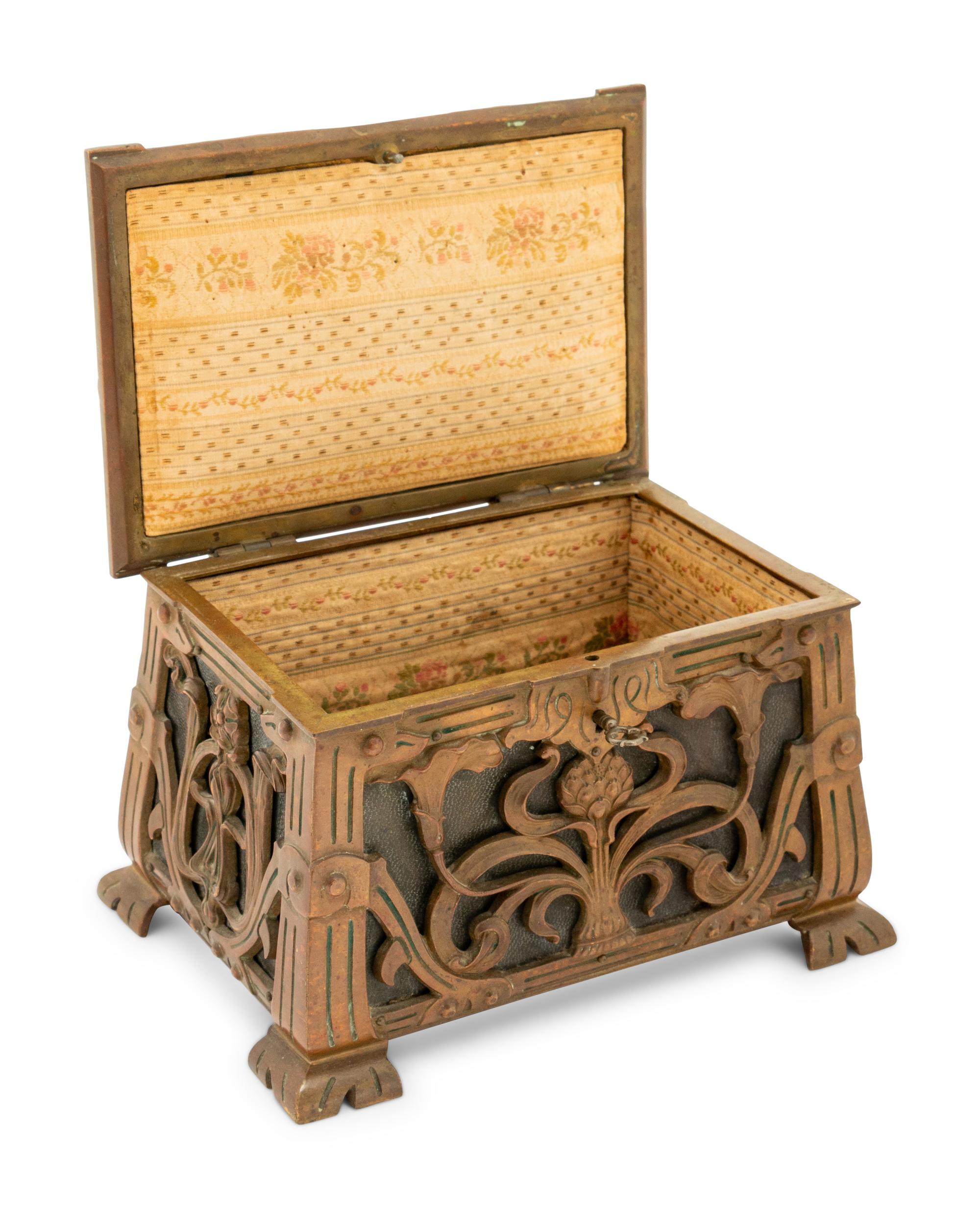 An Art Nouveau Jewelry Box