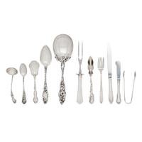 A Group of Silver Flatware Articles