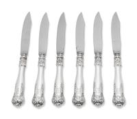 A Set of Six Gorham Silver Dessert Knives
