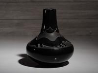 Carved Blackware Pottery Vase, with Avanyu