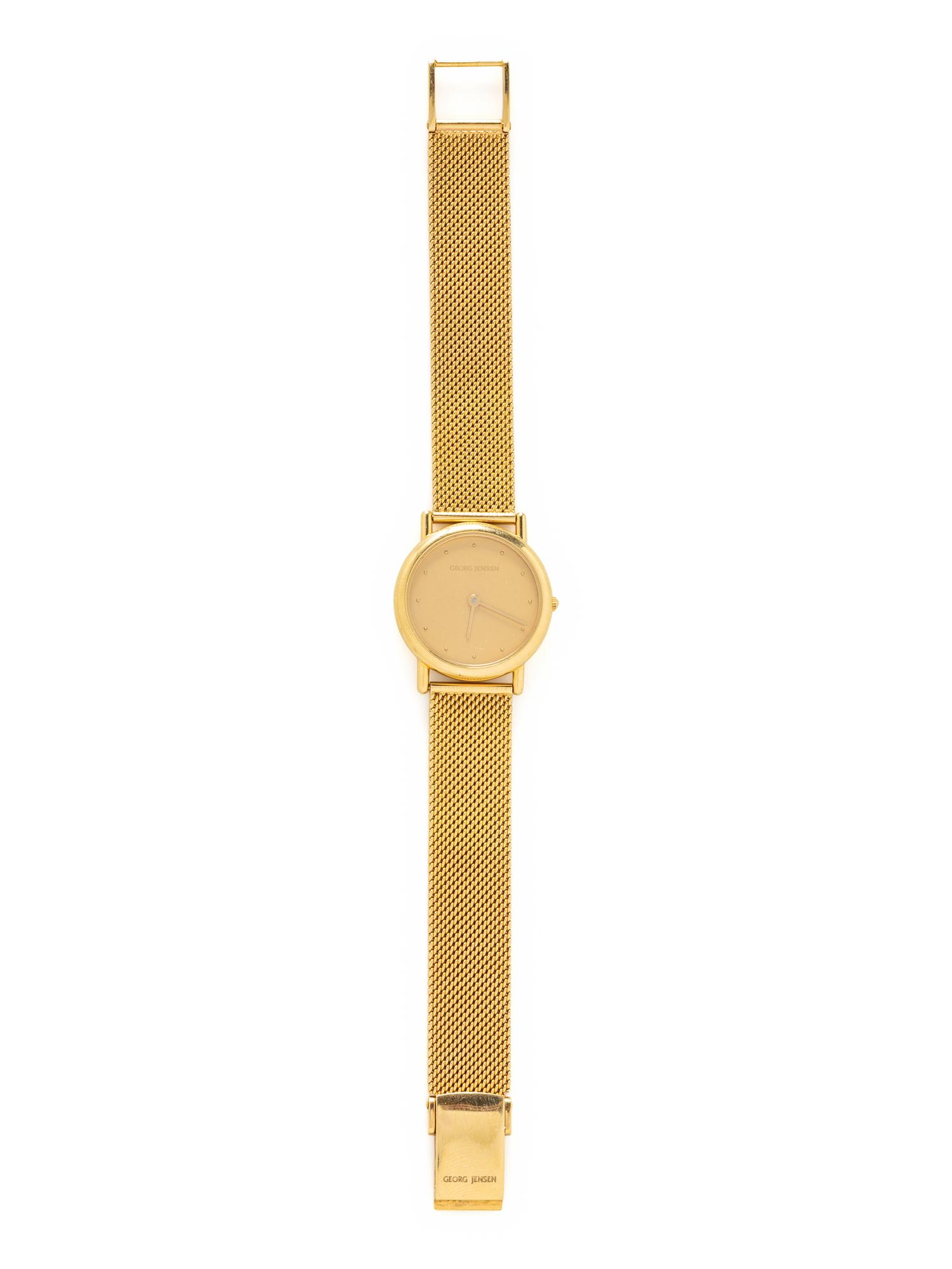 GEORG JENSEN, 18K YELLOW GOLD WATCH