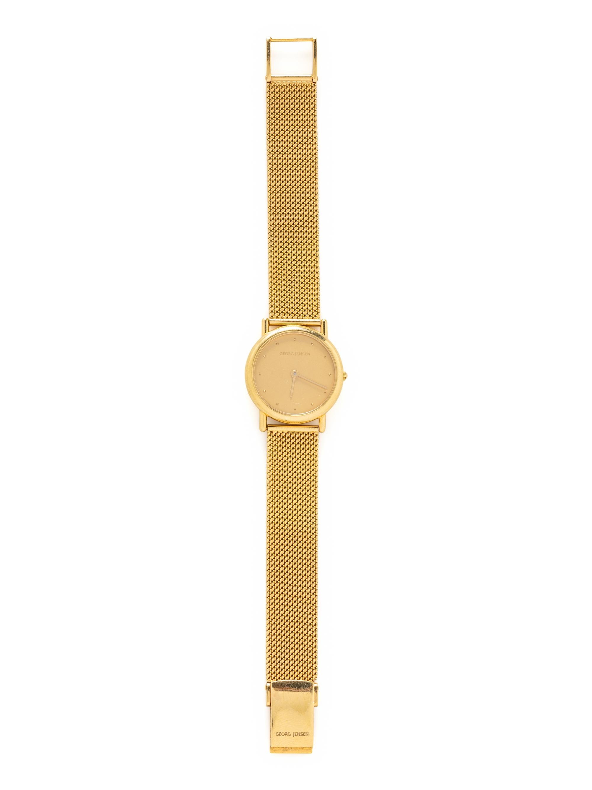 GEORG JENSEN, 18K YELLOW GOLD WATCH