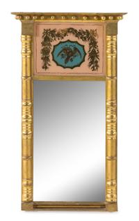 A Federal Giltwood Mirror Height 32 x width 18 1/4 inches. — 19TH CENTURY