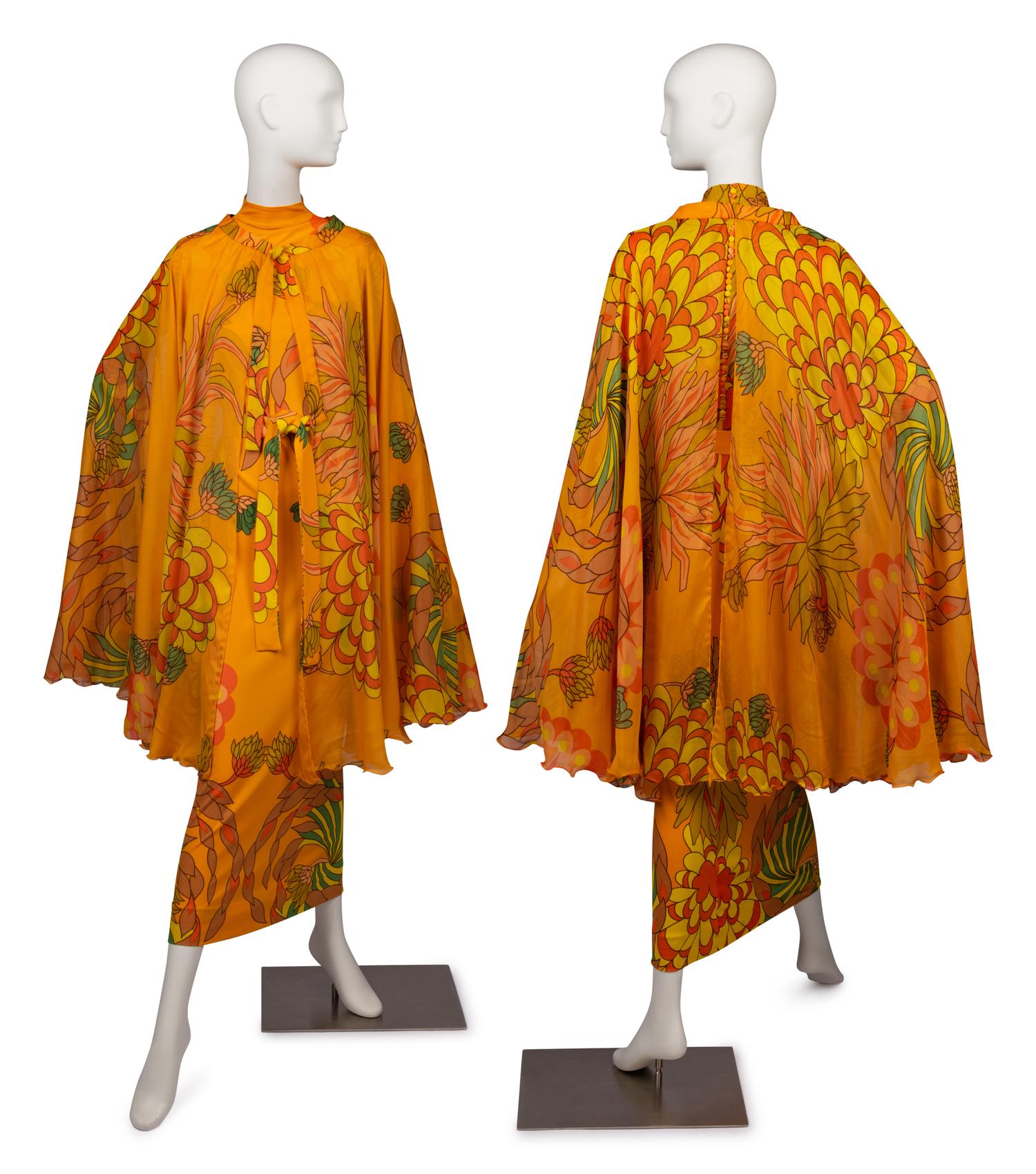 Two La Mendola Dresses, Including the "Magic Dress", 1970s