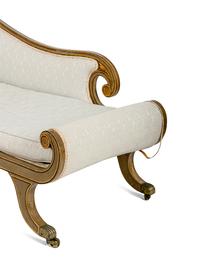 A Regency Painted Chaise Longue