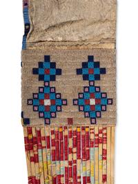 Sioux Beaded Hide Tobacco Bag