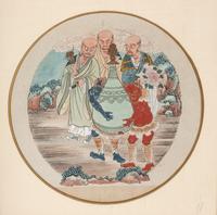 Two Chinese Ink and Color Paintings