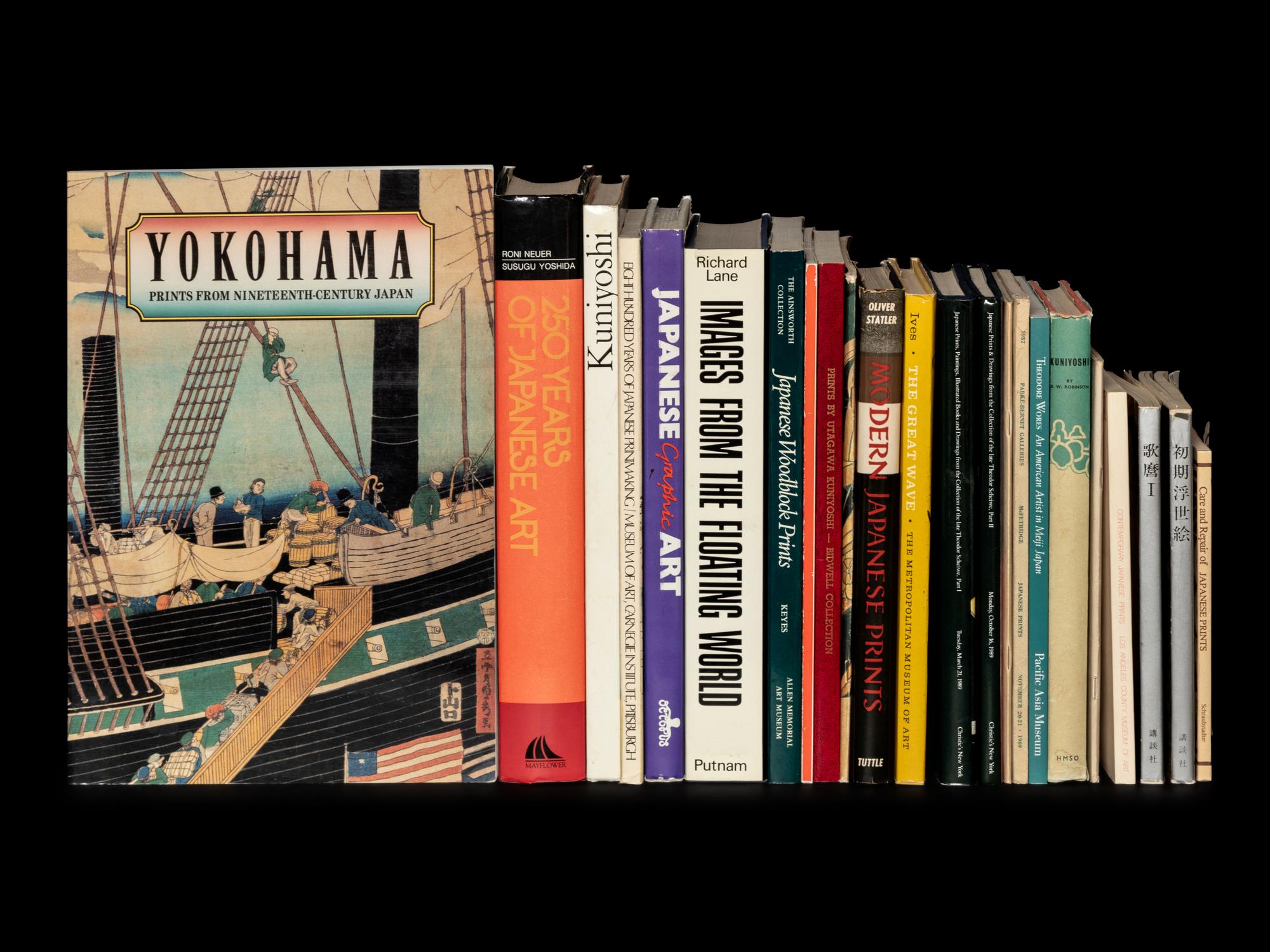 [UKIYOU-E] A group of works about Japanese Ukiyo-e Prints, comprising: