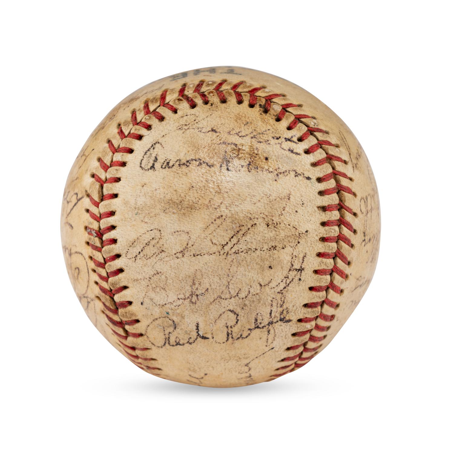 A 1950 Detroit Tigers Team Signed Autograph Baseball