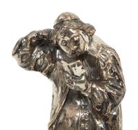 Three Italian Silver Figures on Malachite Bases