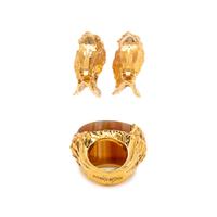 Yves Saint Laurent, Cocktail Ring & Pair of Ear Clips