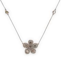 Coomi, Diamond and White Gold Flower Necklace