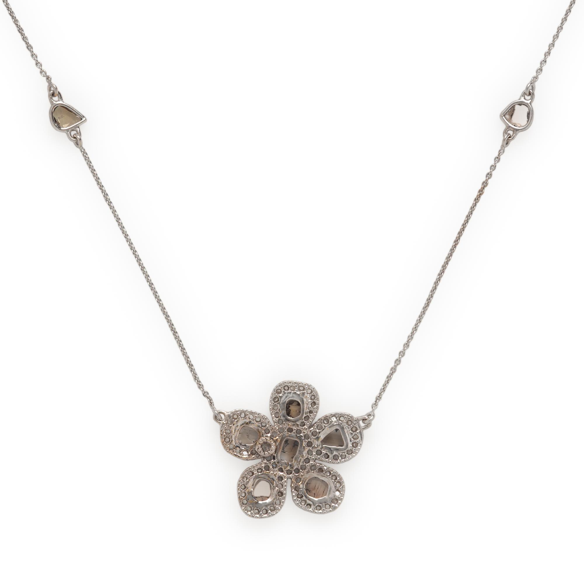 Coomi, Diamond and White Gold Flower Necklace