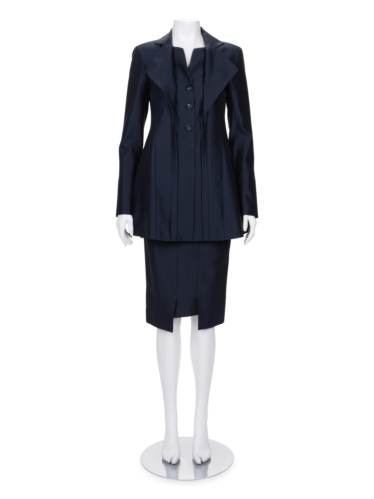 Chanel Polished Cotton Skirt Ensemble, Resort 2014