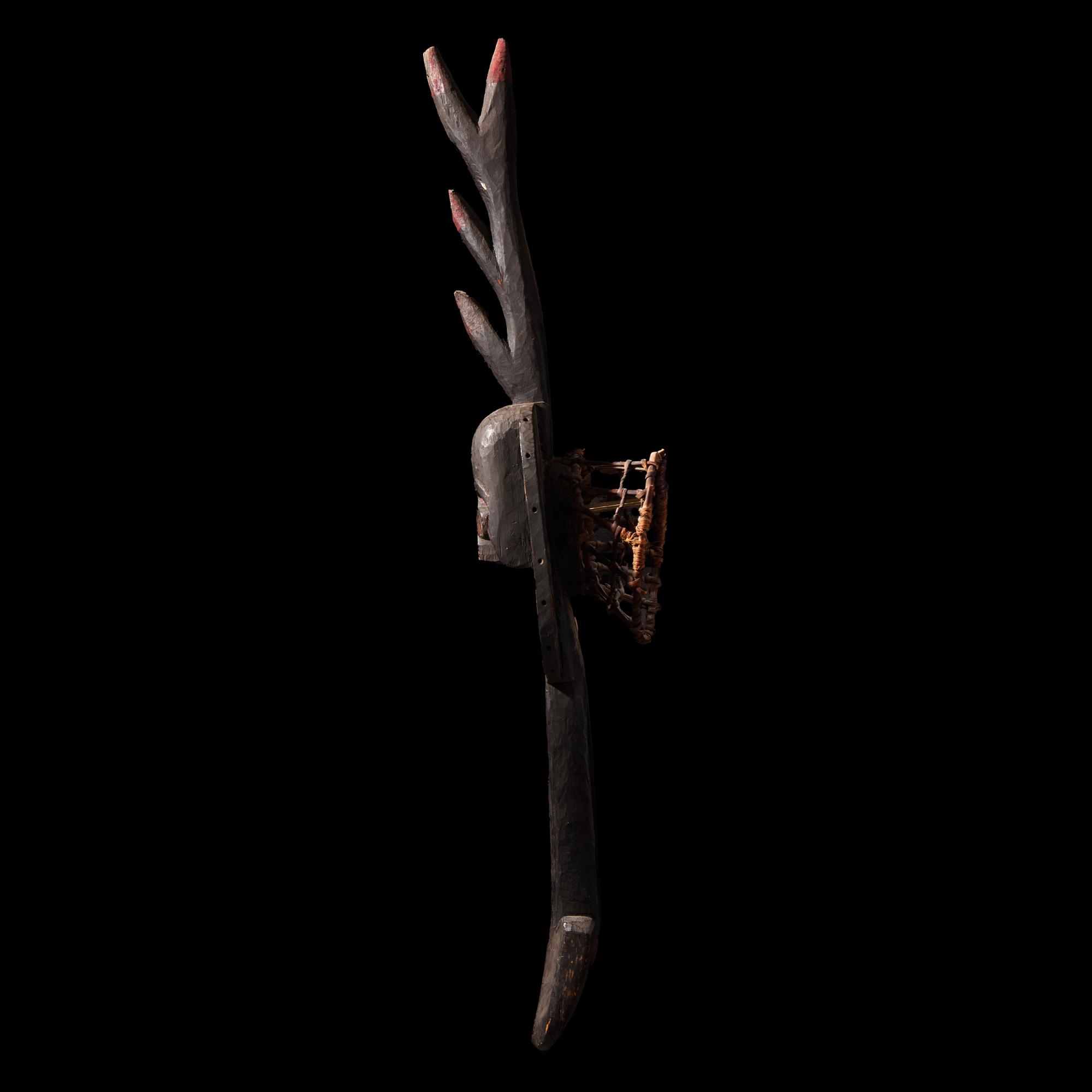 An Ijaw Carved Wood Water-Spirit Dance Headdress